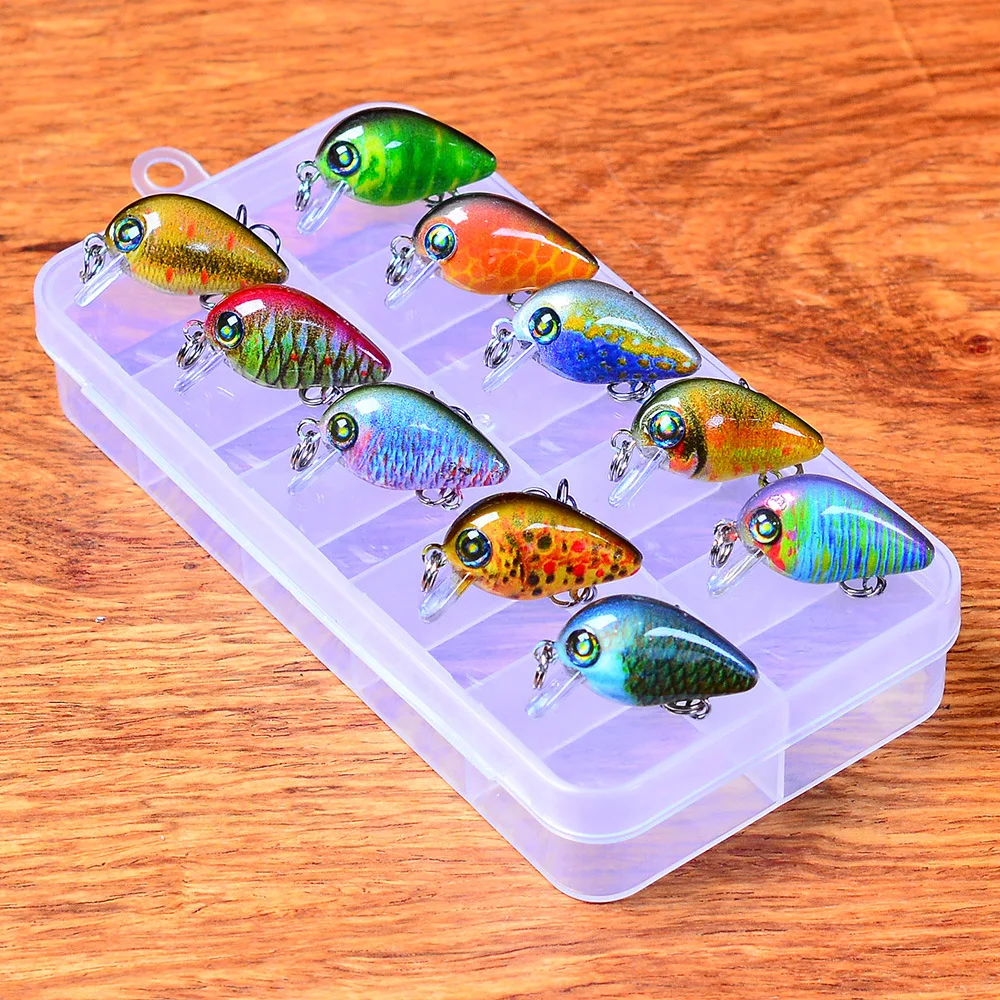 

Lure Boxed Rock Bait 10 Popa Bait Sets of Boxes Factory Direct Sales Bait Pp Box Set Fishing Gear Fishing Gear