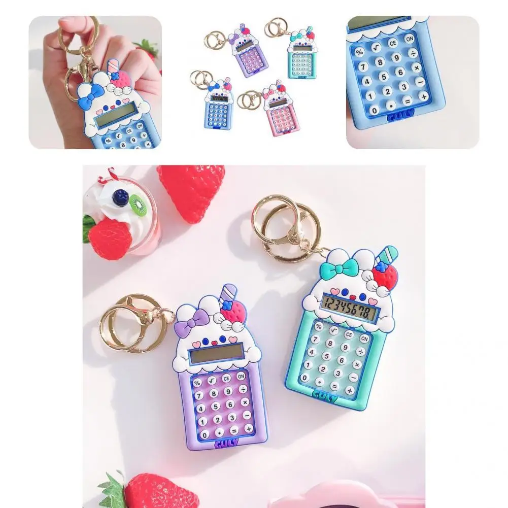 

Практичный брелок для ключей Удобная тонкая работа легкий привлекательный брелок для ключей калькулятор