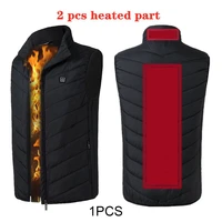 2 heated vest zones electric heated jackets men women sportswear heated coat graphene heat coat usb heating jacket for camping