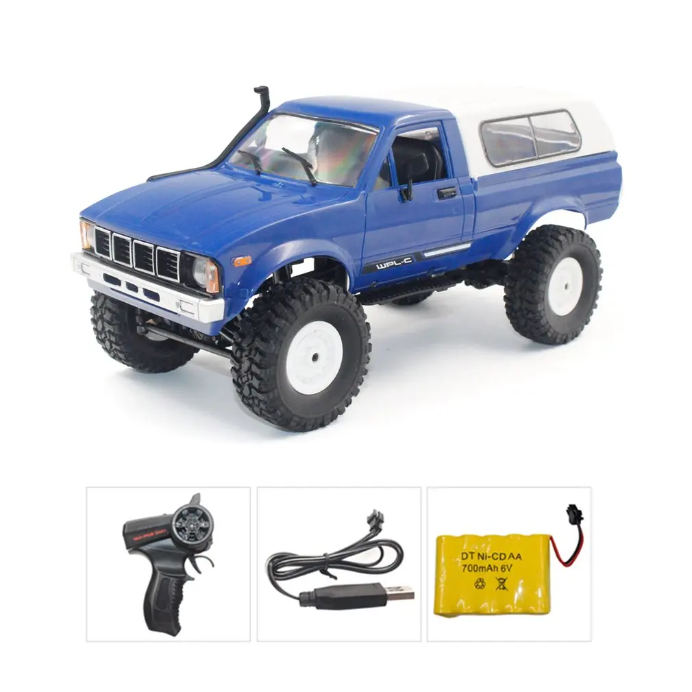 Внедорожный военный грузовик 1/16 2 4 GHz RC Crawler с фарой RTR автоматический автомобиль