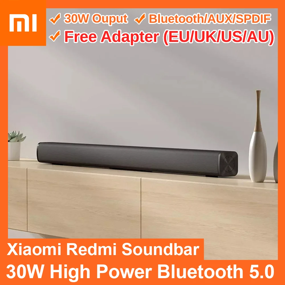 Xiaomi Redmi Mi ТВ Саундбар 30 Вт bluetooth 5 0 динамик настенное крепление Система домашнего