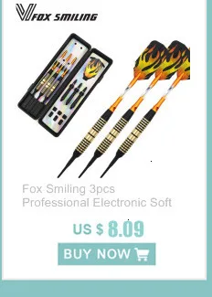 Fox Smiling 100 шт./компл. электронный Дротика s наконечник 2BA/6 мм паз с фокусным расстоянием 25 мм мягкий наконечник Дротика с Чехол посылка