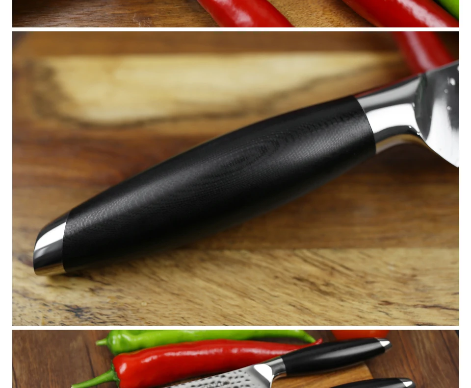 XINZUO 5 ''дюймовый универсальный нож 3 слоя 440C кухонный нож из нержавеющей стали G10 Ручка Samura Fruite ножи для очистки овощей