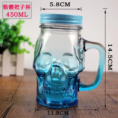 NEWYEARNEW 1 шт. стеклянная пробка бутылка в форме черепа или чашки уплотнения