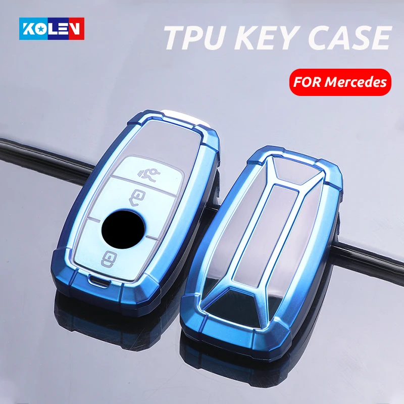 Мягкий ТПУ чехол для автомобильного пульта дистанционного управления Mercedes Benz 2017