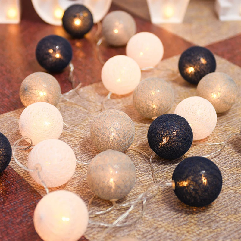 СВЕТОДИОДНЫЕ светящиеся Гирлянды Гирлянда ватные шарики занавес лампа