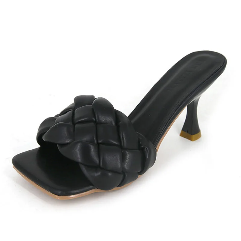 

Женские шлепанцы на каблуке 6 см обувь на высокой танкетке ткань женские сабо на платформе Femme женские тапочки без задника; Женские роскошны...