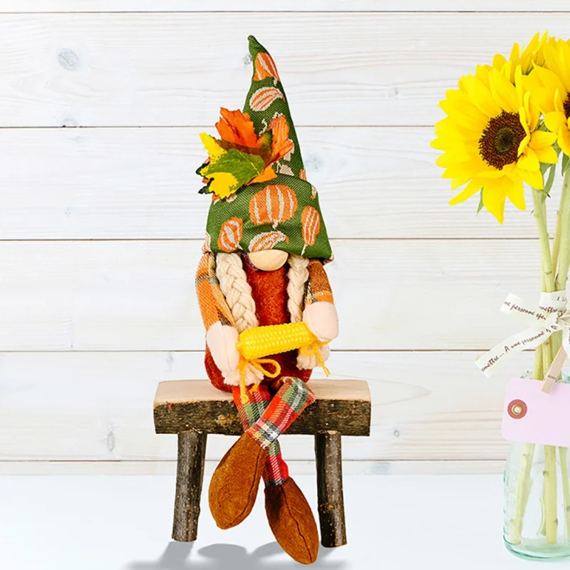 Новый День благодарения фестиваль сбора урожая Безликие куклы гном карликовая