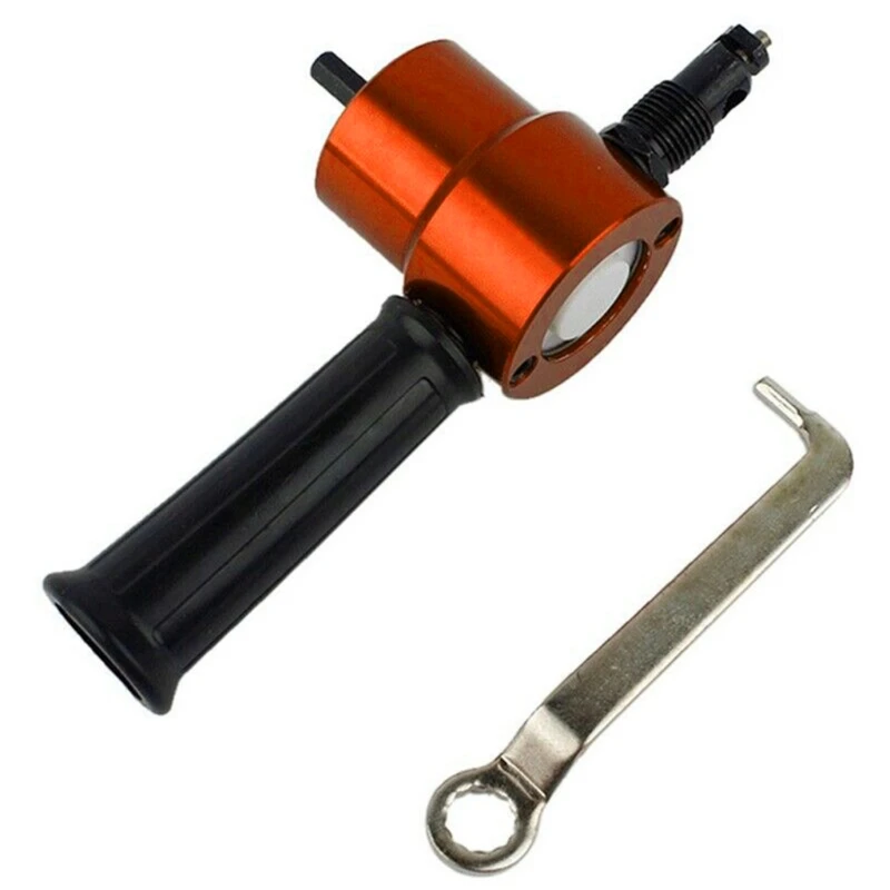 

Double for Head Metal Sheet Nibbler Cutter Cutting Tool Saw Power Drill Attachment Professional Metal Cutting Saw P15F