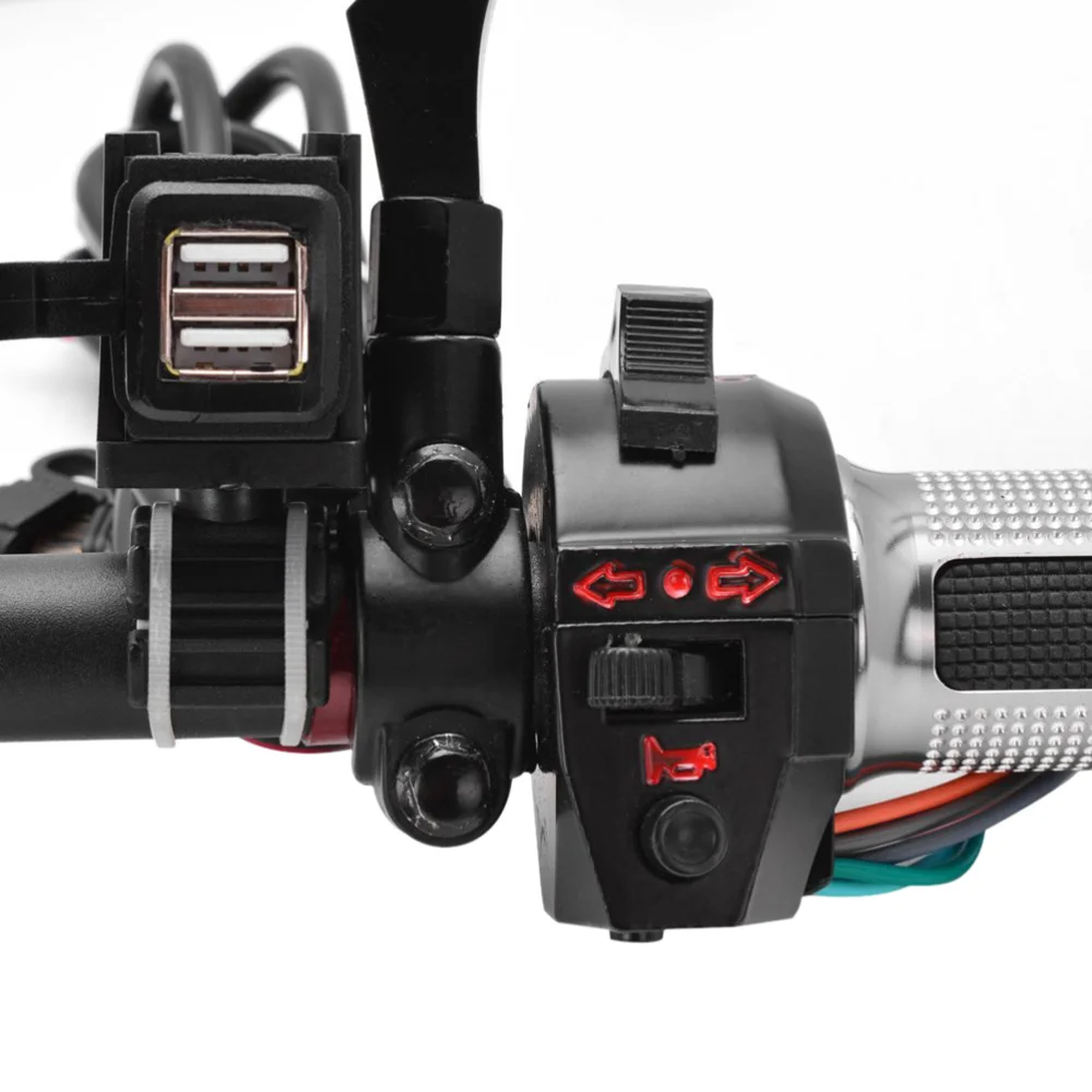 

Waterproof Motorcycle 12V 2.1A Dual USB Port Power Socket Mobile Charger Ducati Buell Victory