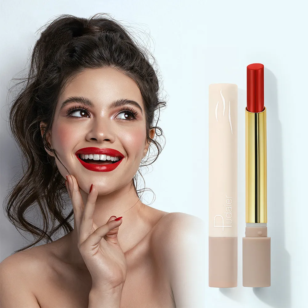 

Velvet Matte Lipstick, 16 Color Smoke Tube, Smooth Moisturizing, No Drying, Long Lasting, Sexy, Red, Brown, Lip Makeup