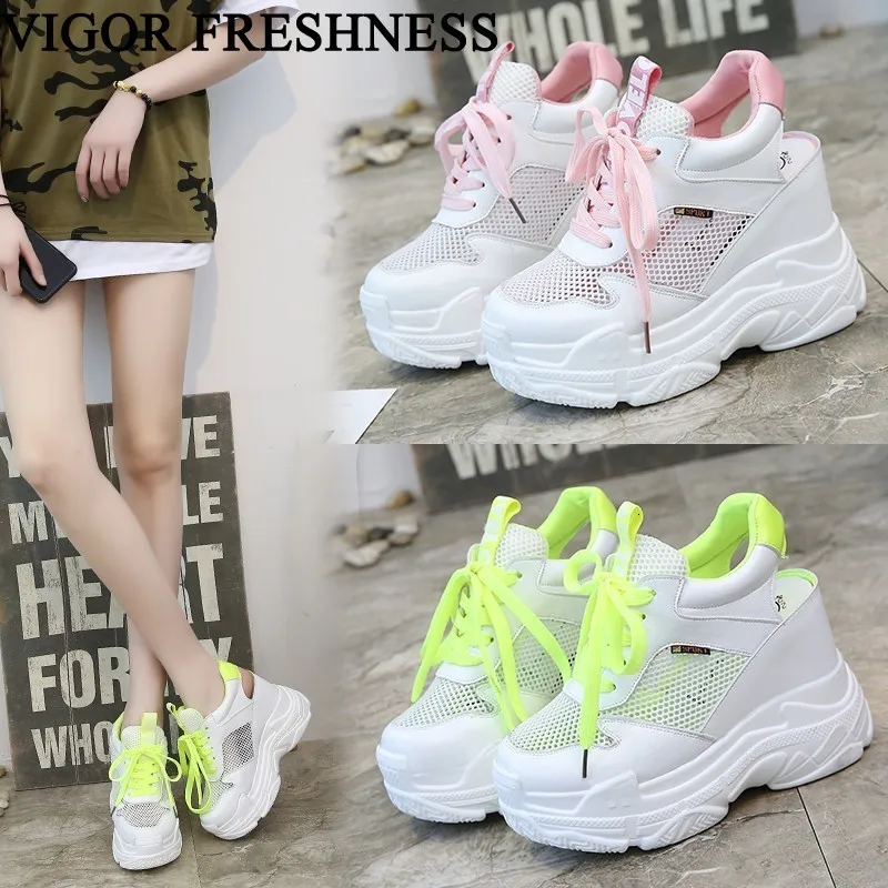 VIGOR/сандалии с свежестью Летняя женская обувь босоножки на высокой платформе