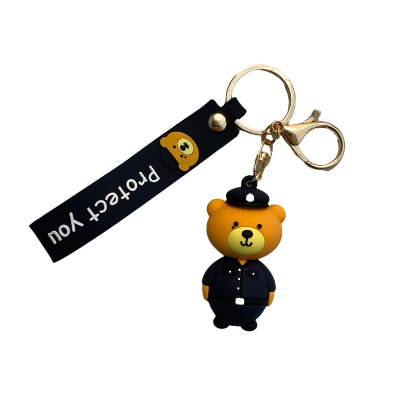 

keychain bear pendant female schoolbag doll pendant key chain accessories cute key chains keychain charms