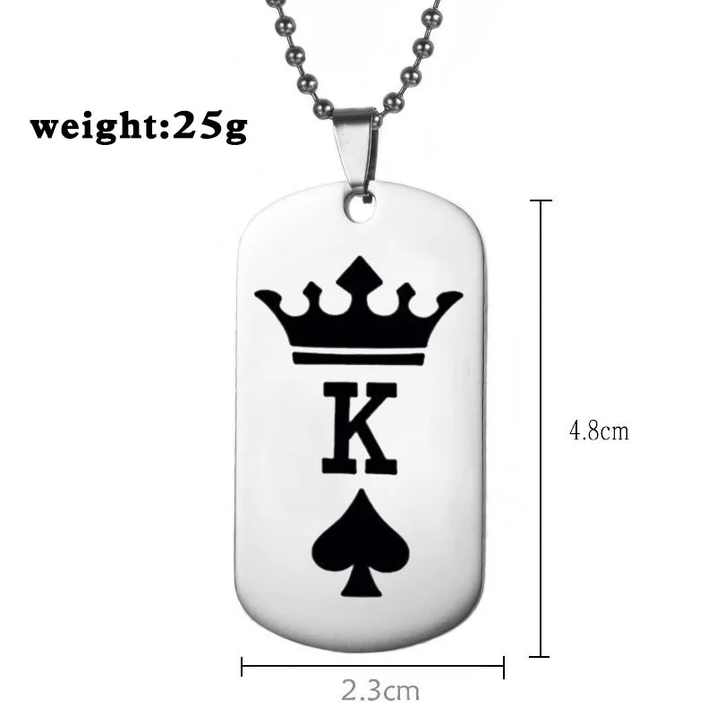 2020 Новые горячие продажи ювелирных изделий из нержавеющей стали тег ожерелье