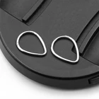 Серьга-гвоздик из хирургической стали с откидной сегментной разрывной перегородкой, кольцо для носа, ушной хрящ, Daith завитка, 1 шт.