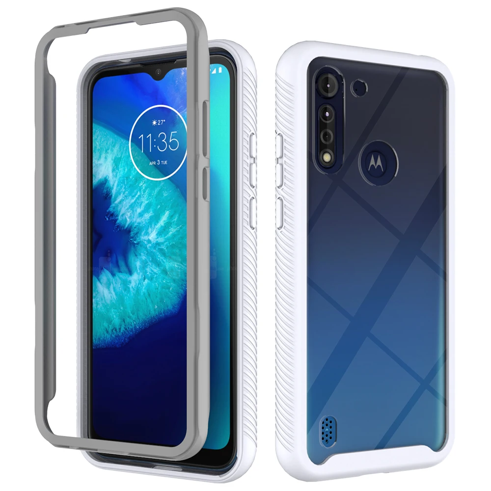 

Shockproof PC Phone Case For Motorola Stylus G 5G G9 G8 G7 Power Fast Plus Play One Pro Lite Supra Heavy Clear Frame Back Cover