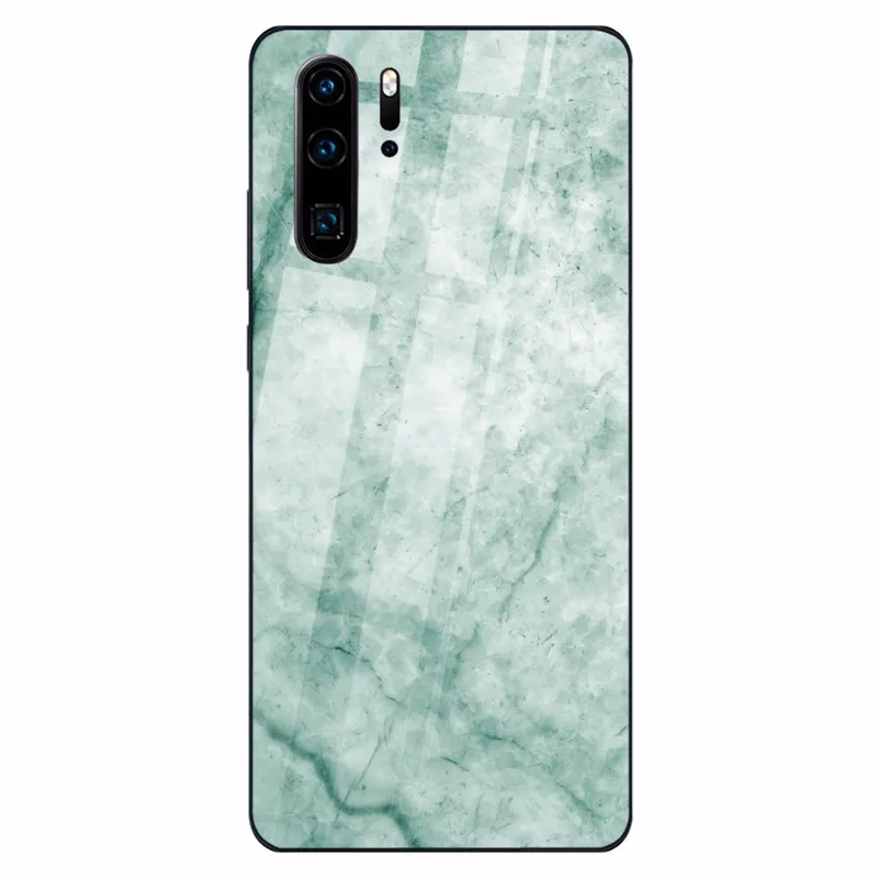 16 Цветной мраморный чехол для телефона huawei P30 P20 Lite Shookproof закаленное стекло чехол для mate 20 Lite Honor 9 10 Lite 8X MAX Nova 3 - Цвет: 16