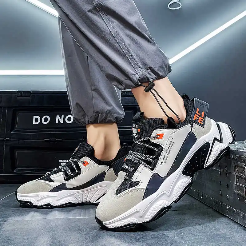 

Blacos Sport Shoes Shock Absorption Men's Running Shoes Zipper Men's Sports Boots Air-Cushion Men Running Shoes Sneakers Tennis