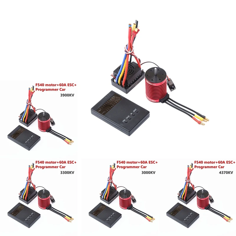 

Upgrade RC F540 Brushless Motor 60A ESC Programmer Card for 1/10 RC Car Redcat Electric Volcano EPX Blackout XTE