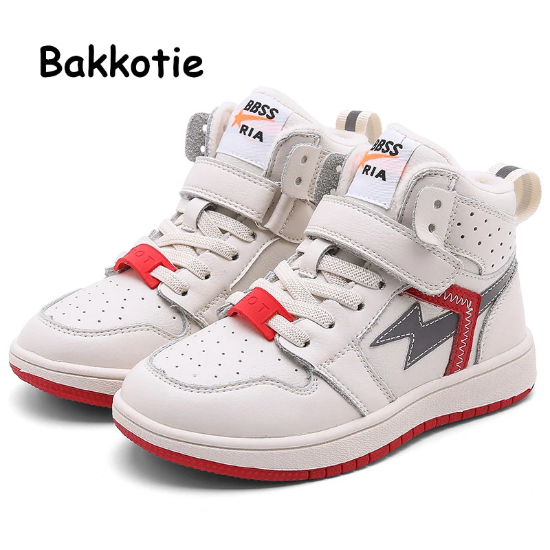 Bakkotie/Новинка 2019 года зимние высокие кроссовки для мальчиков детская модная