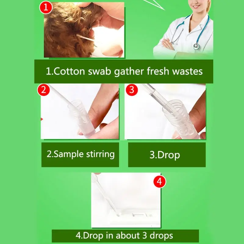 Бумажная бумага для обнаружения вируса лихорадки кошки поставки FPV Тестовая