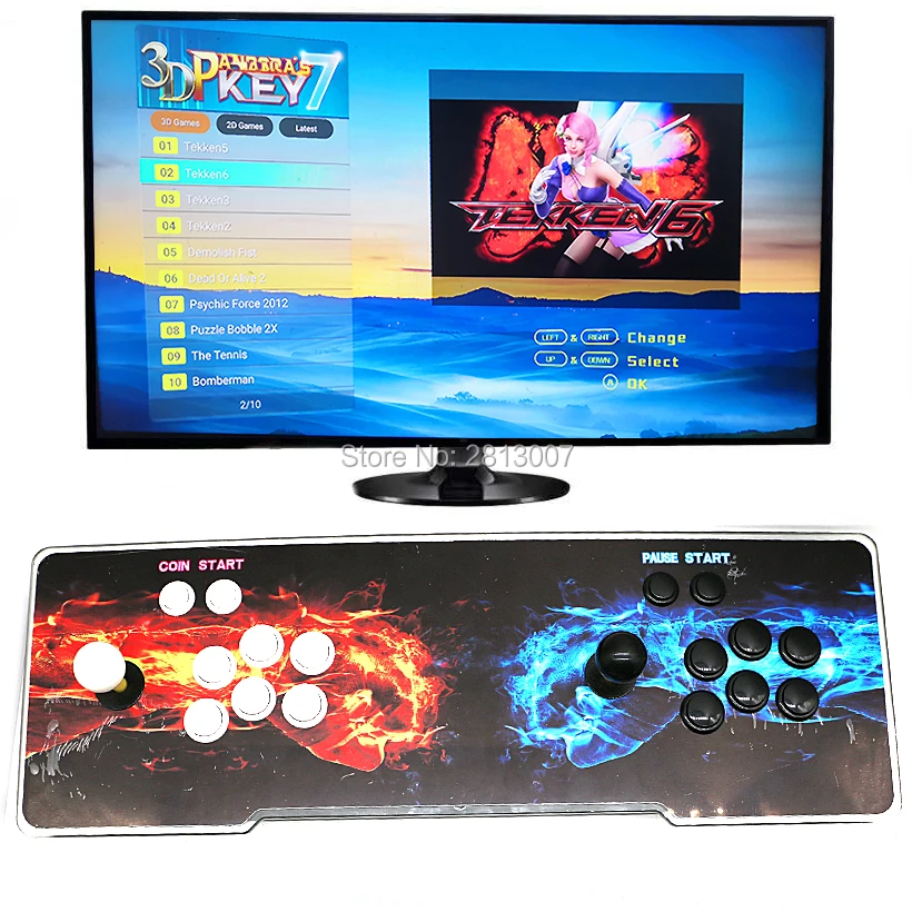 3D Pandora key 7 2650 в 1 аркадная игровая консоль 1920x1080 Full HD 2 игрока аркадная машина Поддержка TF карты, чтобы добавить больше игр - Цвет: K