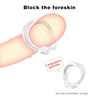 Кольца EXVOID 2 размера для задержки эякуляции, кольцо на пенис для мошонки, интимные игрушки для мужчин, эрекция, рукав для пениса, коррекция крайней плоти