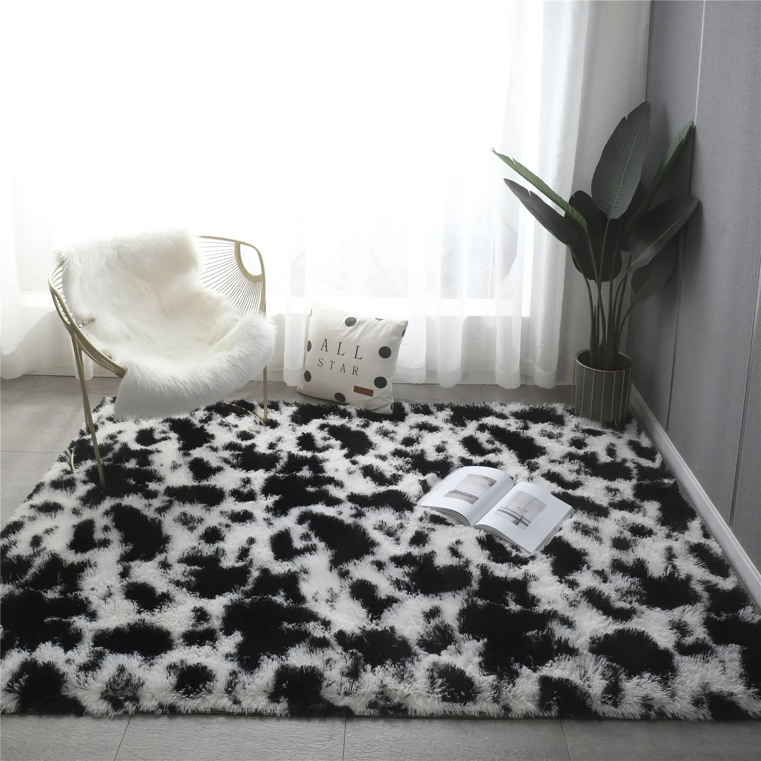 

Living room Carpet Soft Nursery Rugs Shaggy Carpet for Kids Room Children Home Decoration Shag Floor Rugs with Anti-Slip Bottom