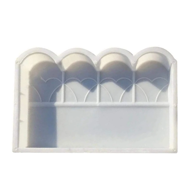 

NEW-Garden Fence Mold, Fence Concrete Mold, Brick Cement Mould Garden Path Plastic DIY Tool Courtyard Garden Fence Mold