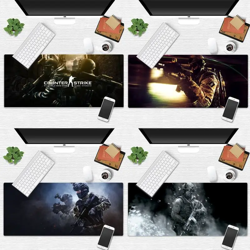 

CS go gamer Durable Rubber Mouse Mat Pad Desk Table Protect Gamer Office Work Large Mouse pad mats Non-slip Laptop Cushion