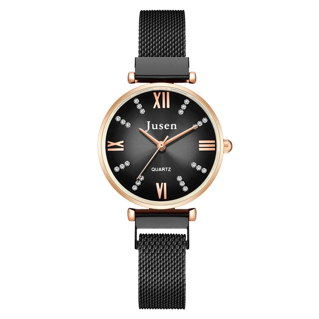 

Lady's reloj mujer Women's Casual Bracelet Watch Quartz Mesh Belt Band Fashion Wrist Watches zegarek damski A80