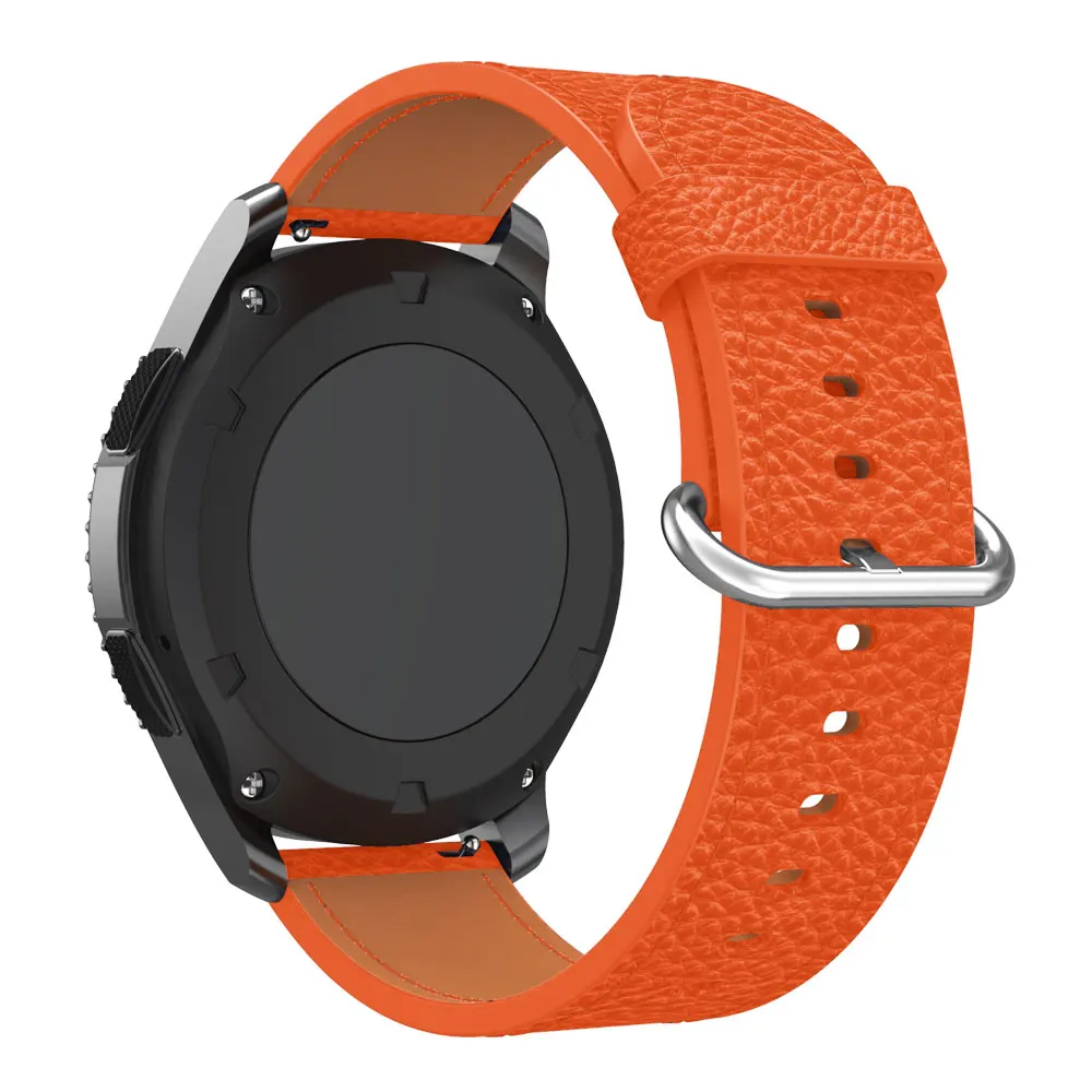 Classic Luxury Leather Straps Watchband Wristband For Samsung Gear S3/For Huawei Watch GT 46mm/Amazfit GTR 47mm Smart Wriststrap