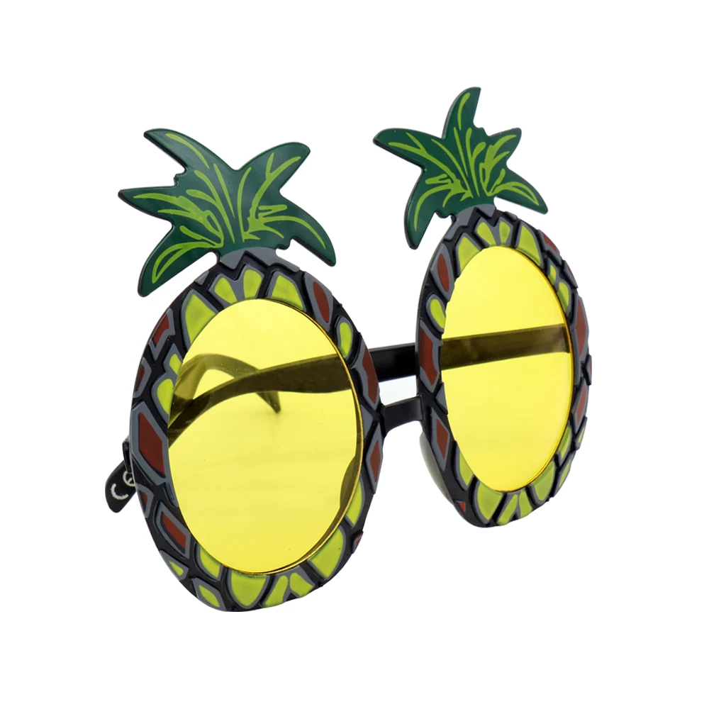 Pineapple 1 шт. Гавайские Вечерние Розовые Очки Фламинго Новинка на день рождения Фламинго солнцезащитные очки девичник вечерние принадлежности - Цвет: Pineapple