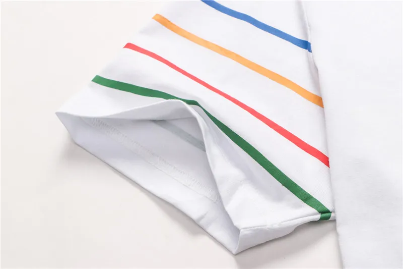 

Fashion Design Harajuku t shirts High Quality Embroidery Short Sleeve 95% Cotton Men's t-shirt Tace & Shark Brand Men's Clothing