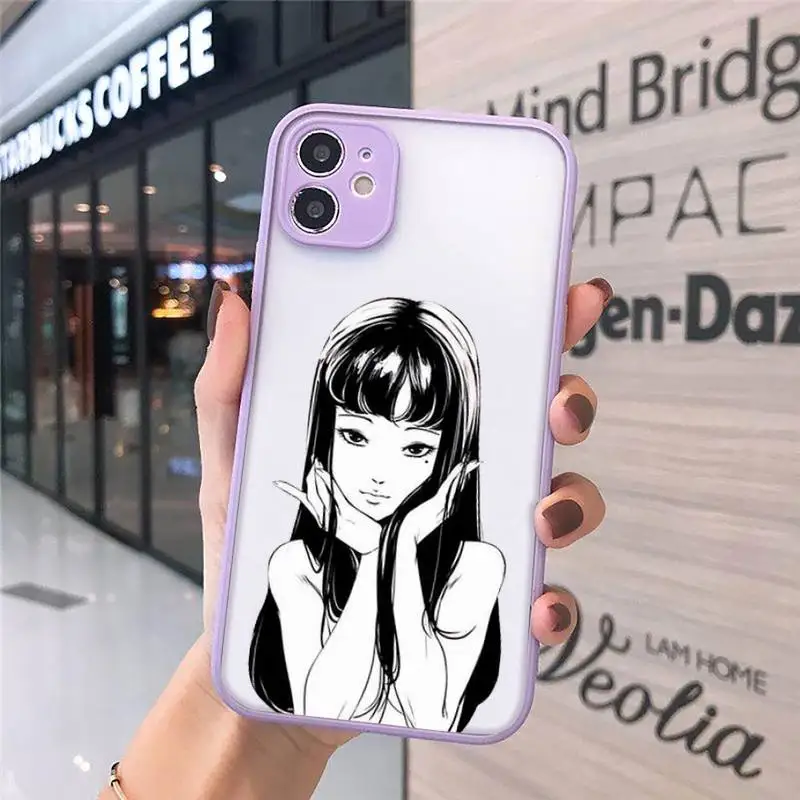 

Tomie Junji Itou Japanese horror comic Phone Cases matte transparent For iphone 7 8 11 12 plus mini x xs xr pro max cover