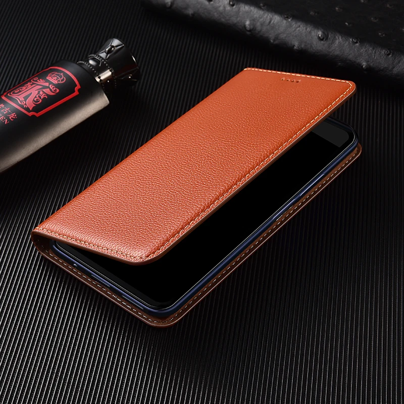 

Litchi Texture Genuine Leather Wallet Magnetic Flip Cover For OPPO Realme X XT X2 X3 K5 1 2 3 3i 5 5i 6 C1 C1 C2 C3 C11 Q Case