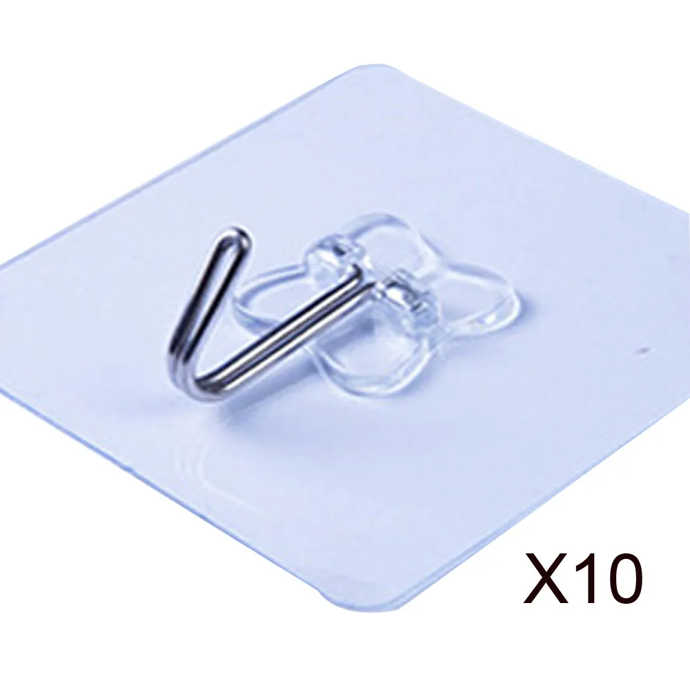 Прочная присоска пластиковая прочная прозрачная Настенные Крючки вешалка для