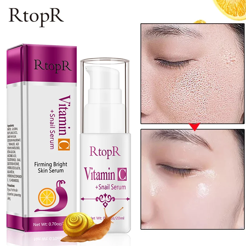 VitaminC сыворотка 10 шт./лот улитка гиалуроновая кислота Омолаживающая эссенция