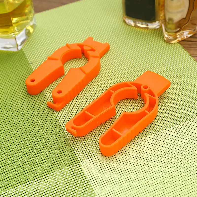 Открывалка для бутылок оранжевого цвета многофункциональная простая