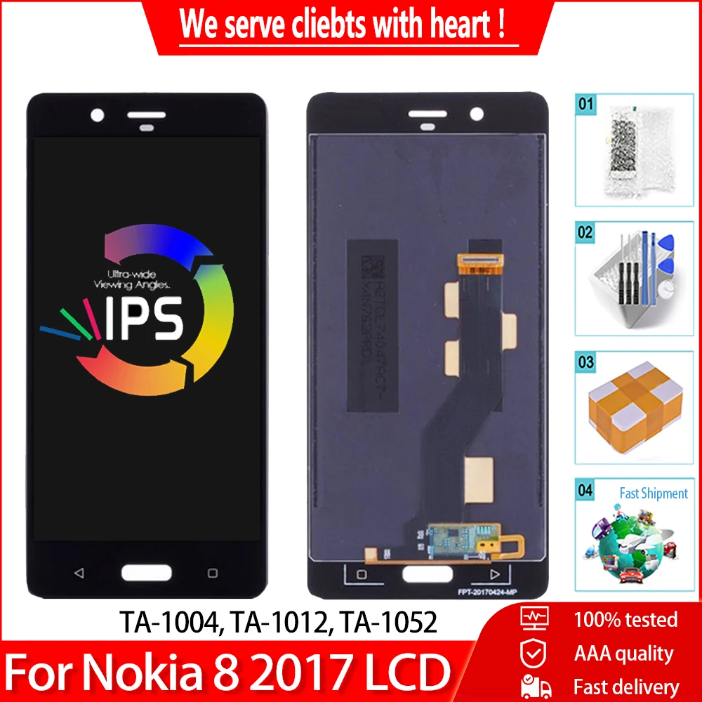 5 3 &quotОригинальный ЖК-дисплей для Nokia 8 TA-1004 TA-1012 TA-1052 с сенсорным экраном и