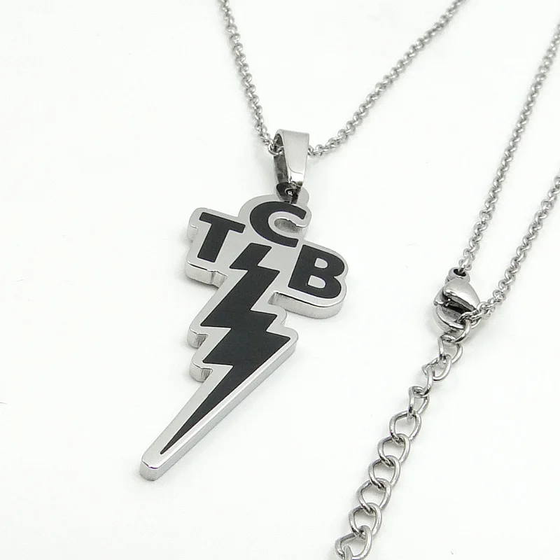 Ожерелье из нержавеющей стали золотого и серебряного цвета Elvis memorate Lightning с