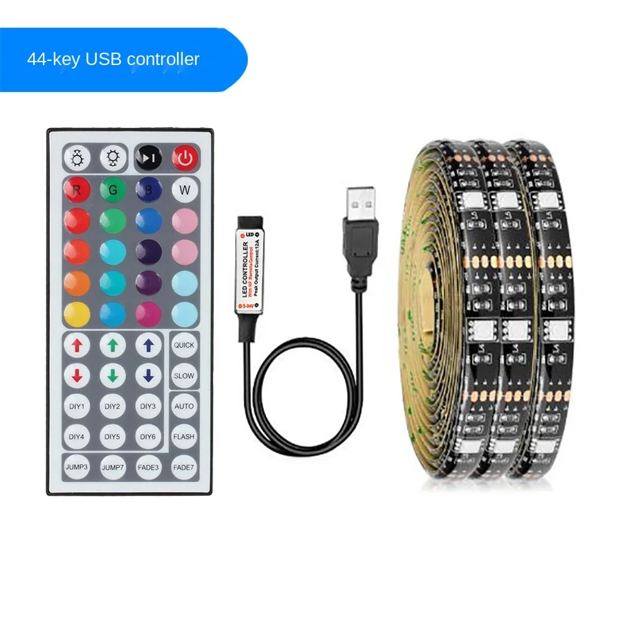 

Для рождества декор светильник s светодиодные полосы ТВ задняя светильник 5В USB светодиодный светильник 5050 SMD RGB водонепроницаемый Светодиод...