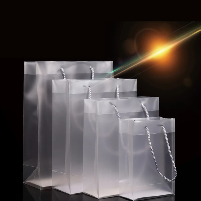 Полипропиленовый матовый прозрачный жесткий пакет для рук пластиковая