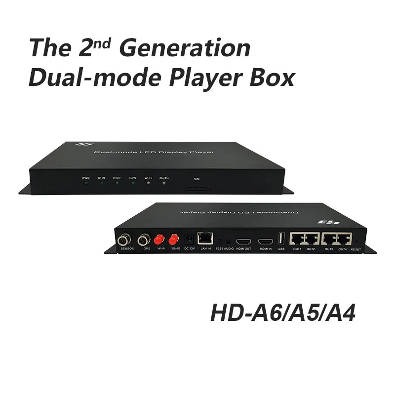 Huidu A4 HD A6 полноцветный видеопроигрыватель со светодиодным дисплеем huidu