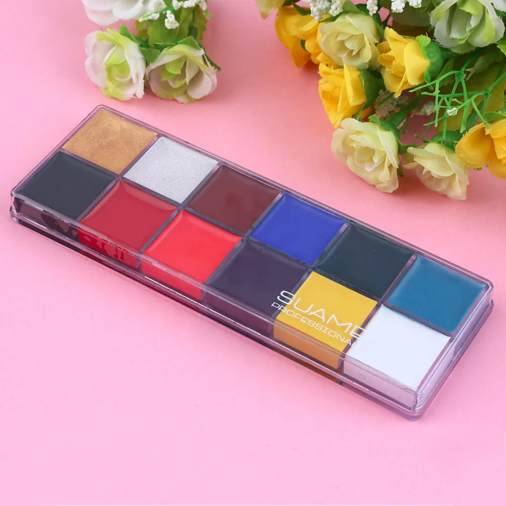 12 видов цветов для макияжа на Хэллоуин Новая Модная стильная профессиональная