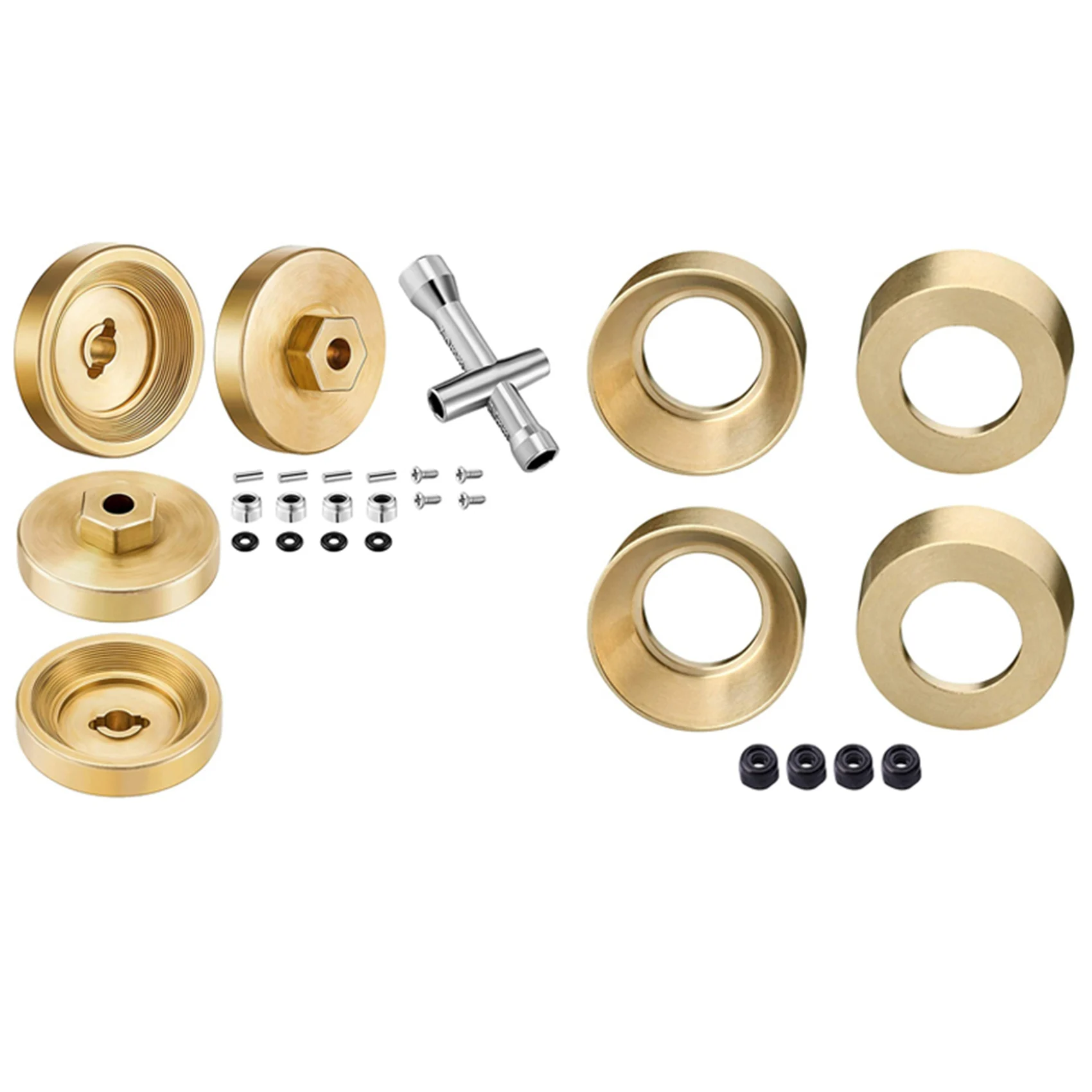 

Wheel Weights With Locknuts Upgrade Accessories With Wheel Weights Hex 4Mm Adapter With Crossed Wrench And Accessories