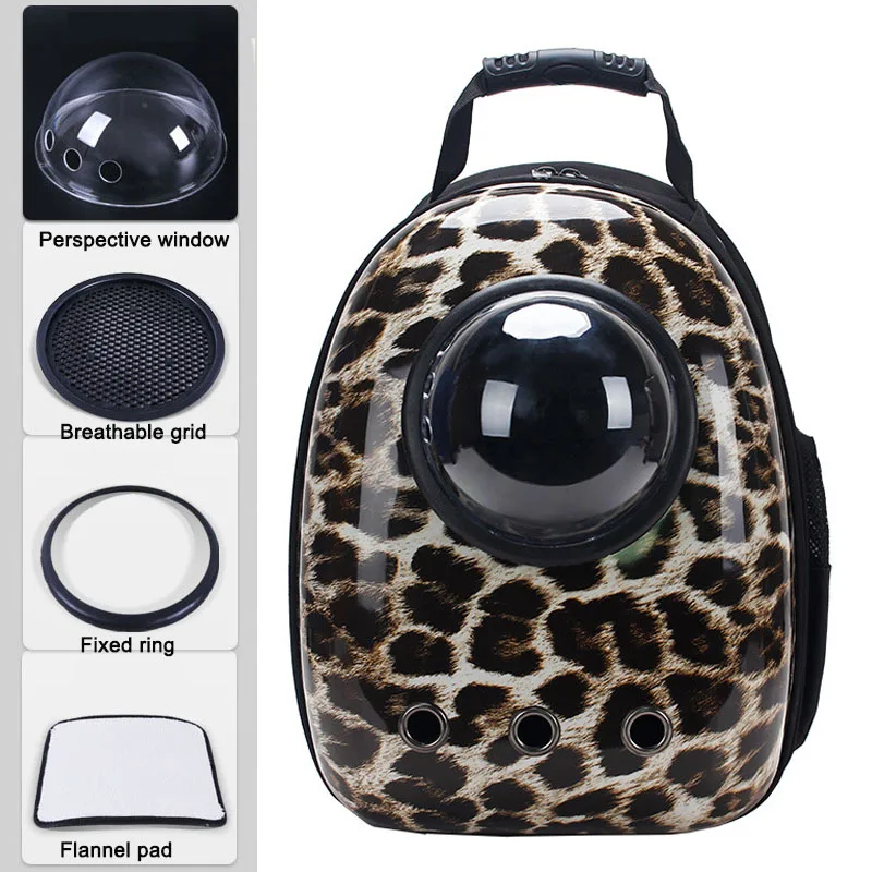 

Pet Dog Cat backpack Travel Cat Carrier Double Shoulder Bag Space Capsule Cat Backpack for Bag Small Pet Handbag Cat Carrying
