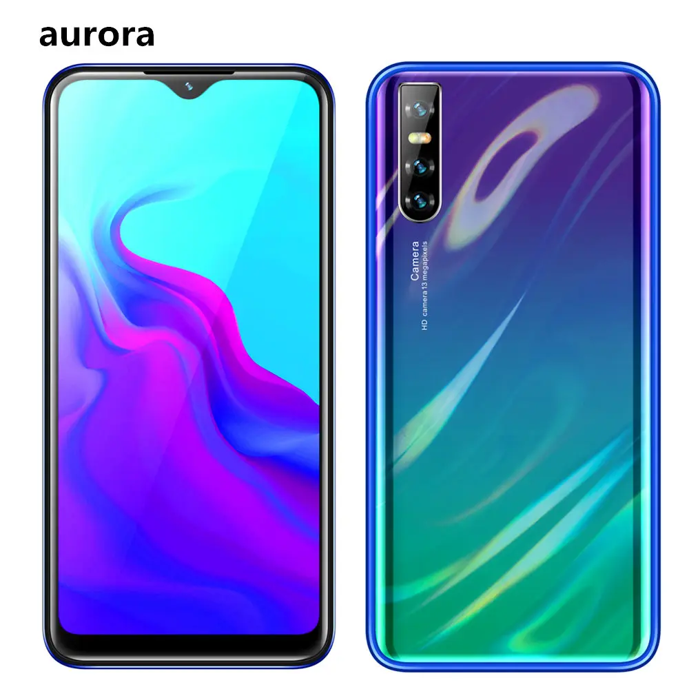 Aurora-3GRAM 16G ROM M10, четырехъядерный смартфон, 4 Гб ОЗУ, 64 Гб ПЗУ, 13 МП, 6,26 дюймов, ips, android, мобильные телефоны, 2SIM, дешевые, celulares WCDMA, распознавание лица, разблокирован - Цвет: Aurora-3GRAM 16G ROM