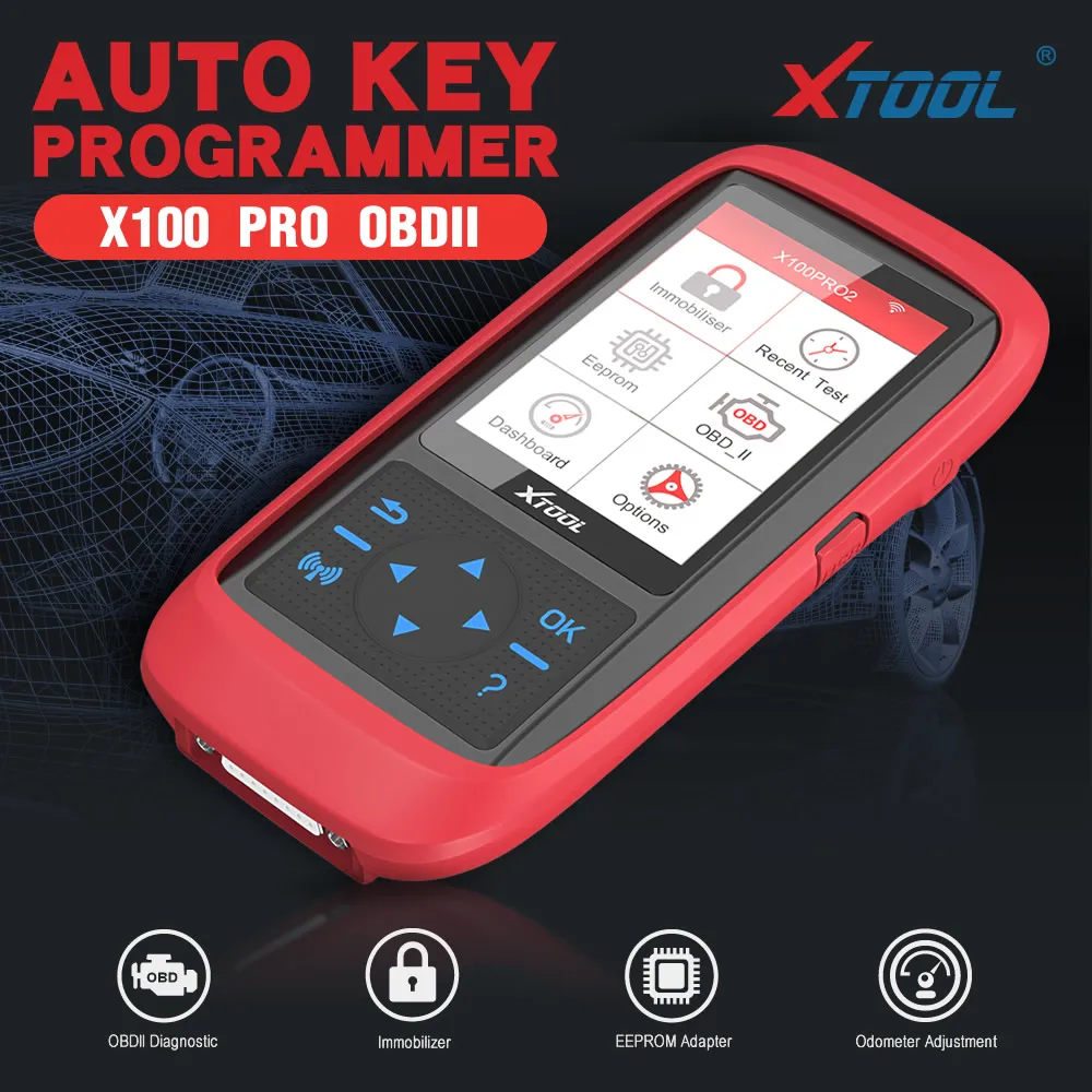 

XTOOL X100 Pro2 Auto Key Programmer OBD2 Scanner X100Pro with EEPROM Adapter Free Update