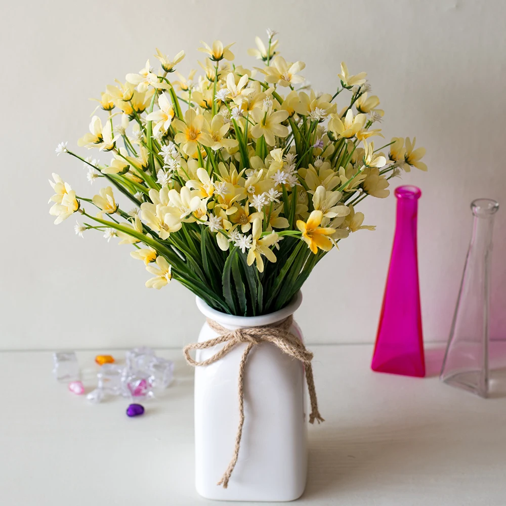 2 шт. искусственный букет цветов 7 вилка Орхидея водная трава растение